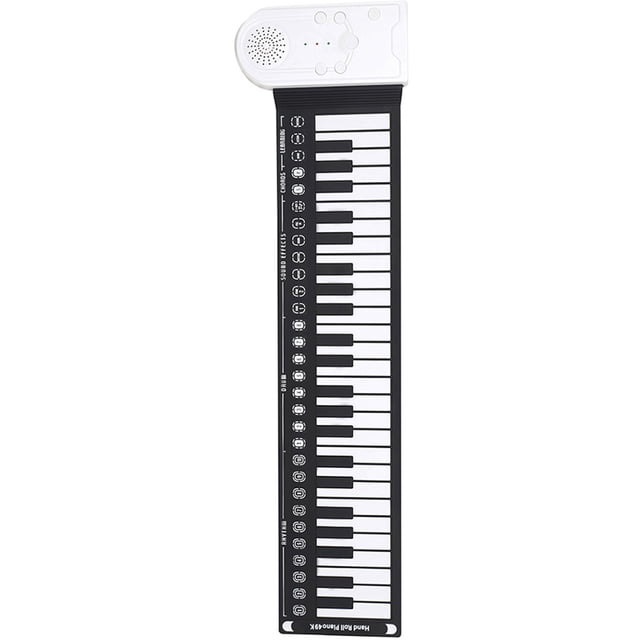 OULII 1 Ensemble Clavier Piano Portable en Blanc pour Performances de Rue