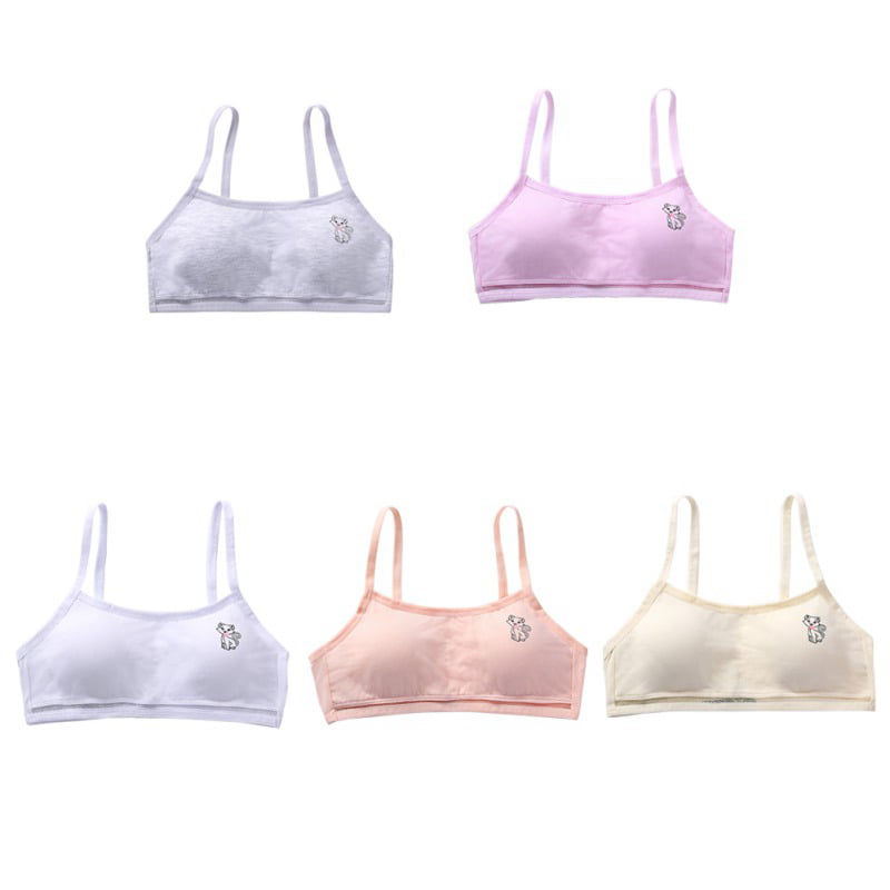 MANJIAMEI Puberty Growing Young Girls Soft Touch Cotton Training Bra with  Two Hooks White 34 Apparel - Compare prices