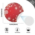 thumbnail image 2 of Ryvnso Christmas Snowflakes Round Plate Mats Dining Table Placemat Set of 4 for Holiday Decoration, 2 of 7