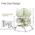 thumbnail image 4 of Cambiador QMHHRJT portátil plegable con ruedas, color verde, 4 of 9