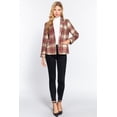 thumbnail image 2 of Notched Collar Plaid Jacket, 2 of 5
