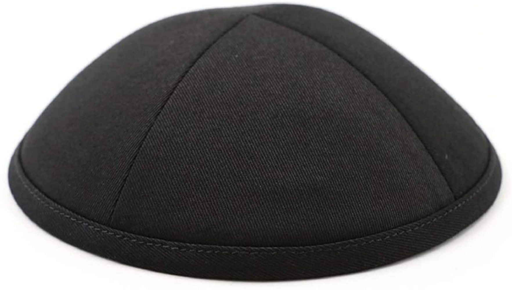black cotton klipped kippah black cotton klipped kippah
