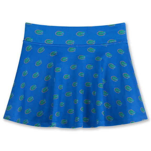 Girls Youth ZooZatz Royal Florida Gators All-Over Print Tennis Skort