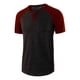 thumbnail image 1 of Playera Manga Corta Cuello Henley Moda Con Bloques De Color, 1 of 8