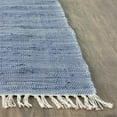 thumbnail image 3 of SAFAVIEH Montauk Tennyson Braided Border Cotton Area Rug, Ivory/Dark Blue, 6' x 6' Square, 3 of 5