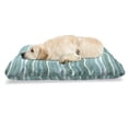 thumbnail image 1 of Mosaic Pet Bed, Traditional Wavy Mosaic Tiles Pattern in Aquatic Green Tones Pattern, Resistant Pad for Dogs and Cats Cushion with Removable Cover, 24" x 39", Cadet Blue and Jade Green, by Ambesonne, 1 of 4