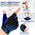 thumbnail image 2 of Guantes de ciclismo Guantes de bicicleta de medio dedo Gel Antichoque Antideslizante, Guante de medio dedo transpirable Hombres, Guantes de bicicleta de montaña Verano Fitness Deporte Escalada p, 2 of 5