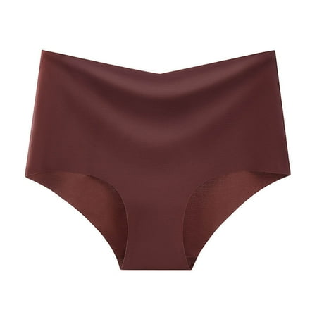 Bigersell Lingerie Underwear Clearance Briefs Women Seamless Panty Style P-917 Polyester Cheeky Panties Thong Underwear Ladies Briefs High Waist Women s Bikini Panties Wine 3Xl