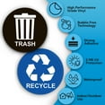 thumbnail image 4 of Assured Signs Recycle Sticker for Trash Can | 5 by 5" | 2 Pack | Blue & Black Vinyl - Ideal Recycling Stickers For Bin, 4 of 8