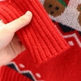 thumbnail image 4 of YDOJG Sweater for Boys Girls Toddler Xmas Child Baby Cute Cartoon Turtleneck Christmas Outfits Tops Red, 4 of 9