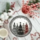 thumbnail image 5 of Juego de vajilla desechable para fiestas con diseño de árbol de Navidad a cuadros blancos y negros | 16/20 piezas de platos, vasos y servilletas de papel de 7 y 9 pulgadas | Vajilla navideña para, 5 of 6