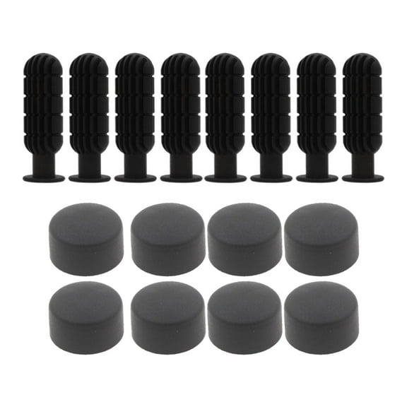 8 Pairs Durable Foosball Handle Replace Table Football Game Handle Grips and End