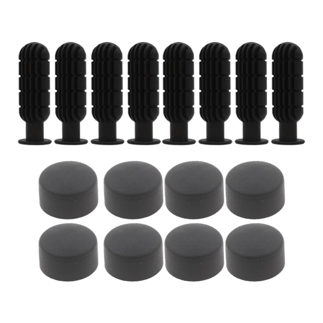 8 Pairs Foosball Replace Table Football Handle Grips & End Compnts