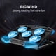 thumbnail image 3 of Enfriador Ajustable Para Computadora Portátil Base De Enfriamiento Para Computadora Portátil Con 5 Ventiladores Silenciosos Para Videojuegos De Trabajo De Oficina Guardurnaity EL013422-02, 3 of 6