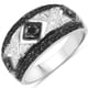 thumbnail image 1 of 0.26 Carat Genuine Black Diamond and White Diamond .925 Sterling Silver Ring QJ Model, 1 of 3