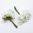 thumbnail image 3 of Ramo Artificiales Decoración para Boda Nupcial Accesorio Para Artículos para Decoración de Oficinas Blanco Yotijar Ramo de flores de la boda, 3 of 9