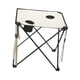 thumbnail image 4 of Mesa de picnic de mesa de campamento plegable con 2 portavoces de mesa al aire libre para al aire libre para jardín playa patio barbacoa, 4 of 8