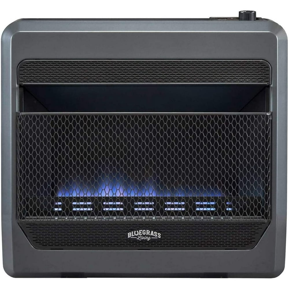 Bluegrass Living Natural Gas Vent Free Blue Flame Gas Space Heater With