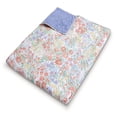 thumbnail image 5 of Greenland Home Fashions Alice Pastel Floral Cotton-Rich Quilted Throw Blanket for Teens and Adults, 50" x 60", 5 of 7