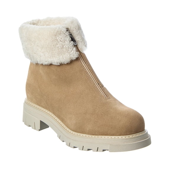 La Canadienne Dafna Suede Boot, 5.5, Brown