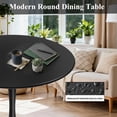 thumbnail image 4 of 32" Round Dining Table/Tulip Table, Mid Century Modern Wood Dining Table, Black, 4 of 7