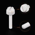 thumbnail image 4 of Uxcell Plastic Machine Screws, M4x20mm PP Slotted Knurled Fasteners Bolts, White, 50Pack, 4 of 5