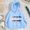 Blue, variant on Trendy Girls Hoodie Casual Pullover Sports Sweatshirt for Active Comfortable Lightweight Design for Everyday Wear
