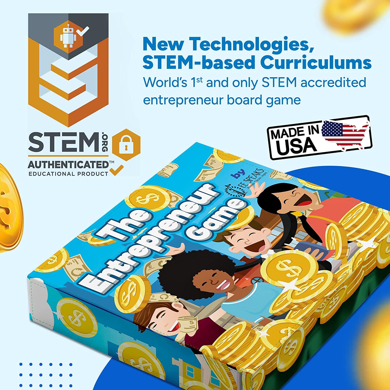 Board Game- The Entrepreneur Game- Award Winning STEM-Accredited Business Finance Board Game for Entrepreneurship- 2-6 Players Learn How to Create Grow and Expand Your Idea Into an Empire…