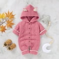 thumbnail image 2 of Kiplyki Flash Toddler Pants Newborn Girls Boys Winter Warm Knit Outwear Sweater Hooded Romper Jumpsuit, 2 of 8