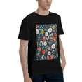 thumbnail image 2 of Bingfone Holiday Christmas Cookies Men'S Loose Fit Short-Sleeve Pocket T-Shirt, 2 of 7