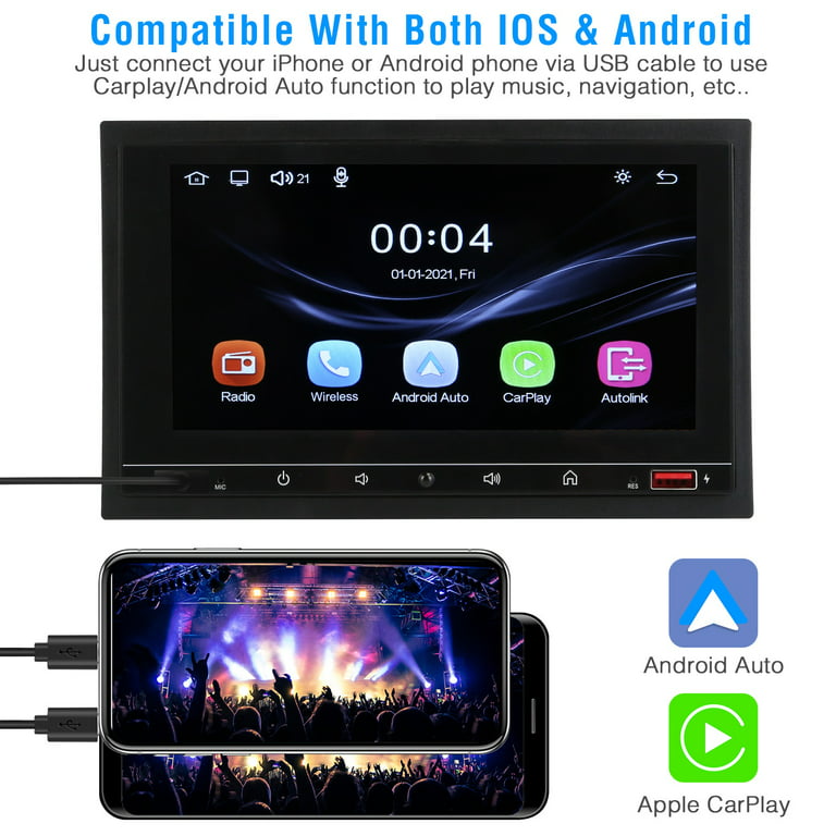 iMounTEK 7 Bluetooth Multimedia Car Stereo & Rear-view Camera