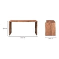 thumbnail image 3 of Rustic Wood Desk - Solid Acacia Live Edge Table for Home Office, 3 of 9