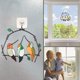 thumbnail image 1 of Artesanías de jardín Aleación de goteo de aceite de doble cara decoración colgante de pájaro | Atrapasol de metal hecho a mano | Decoración colgante colorida para el hogar | Incluye cadena | Idea de, 1 of 8