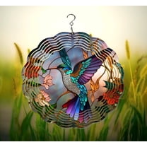 Hummingbird Wind Spinner, Hanging Outdoor Garden Yard Décor