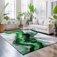 thumbnail image 3 of Area Rugs 5'x7', Teal Marble Carpet Runner Indoor Outdoor Rugs Home Decor Aesthetic, Farmhouse Contemporary Abstract Aesthetic Non Slip Mats Washable Accent Rug for Living Room Bedroom, 3 of 8