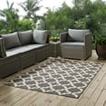thumbnail image 6 of Modway Cerelia 63x90.5" Moroccan Trellis Polypropylene Area Rug in Gray/Beige, 6 of 8