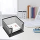 thumbnail image 1 of Caja de notas adhesivas de malla metálica para negocios, estante de escritorio, soporte para tarjetas, organizador, 1 of 8