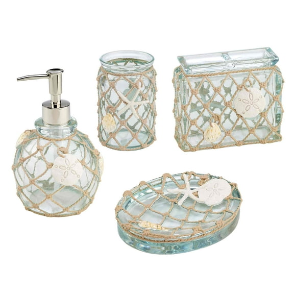 Avanti Linens Avanti Seaglass 4 Pc Bath Accessory Set - Multicolor