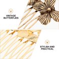 thumbnail image 3 of Shisuyan Gold Butterfly Comb 6Pcs 3.3x2in, 3 of 8