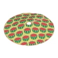 thumbnail image 2 of Bingfone Christmas Tree Skirt Mat Christmas Decoration Interior 48" -Summer Watermelon, 2 of 6