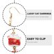 thumbnail image 4 of KAKOWELY 1 par de pendientes de gato de la suerte para mujer, pendientes colgantes para festivales, joyería de moda para las orejas., 4 of 5