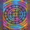 thumbnail image 2 of Gypsie Blu Mandala Twin Hippie Wall Tapestry Boho Wall Hanging Beach Bedspread Living Room Decor Bedsheet Tapestries, 2 of 3