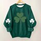 thumbnail image 1 of Blusas y camisas de manga larga con cuello redondo para niños Estampado del Día de San Patricio Estampados de manga larga Casual Suelto Forro polar para mayor calidez Sudadera con capucha de manga lar, 1 of 5