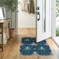 thumbnail image 2 of ODIKA Octopus Ocean Mosaic Nautical Tentacle Wave Border Navy Animals Refined Non-Slip Low Profile for Hallway, Study Room, Playroom, 2 of 7