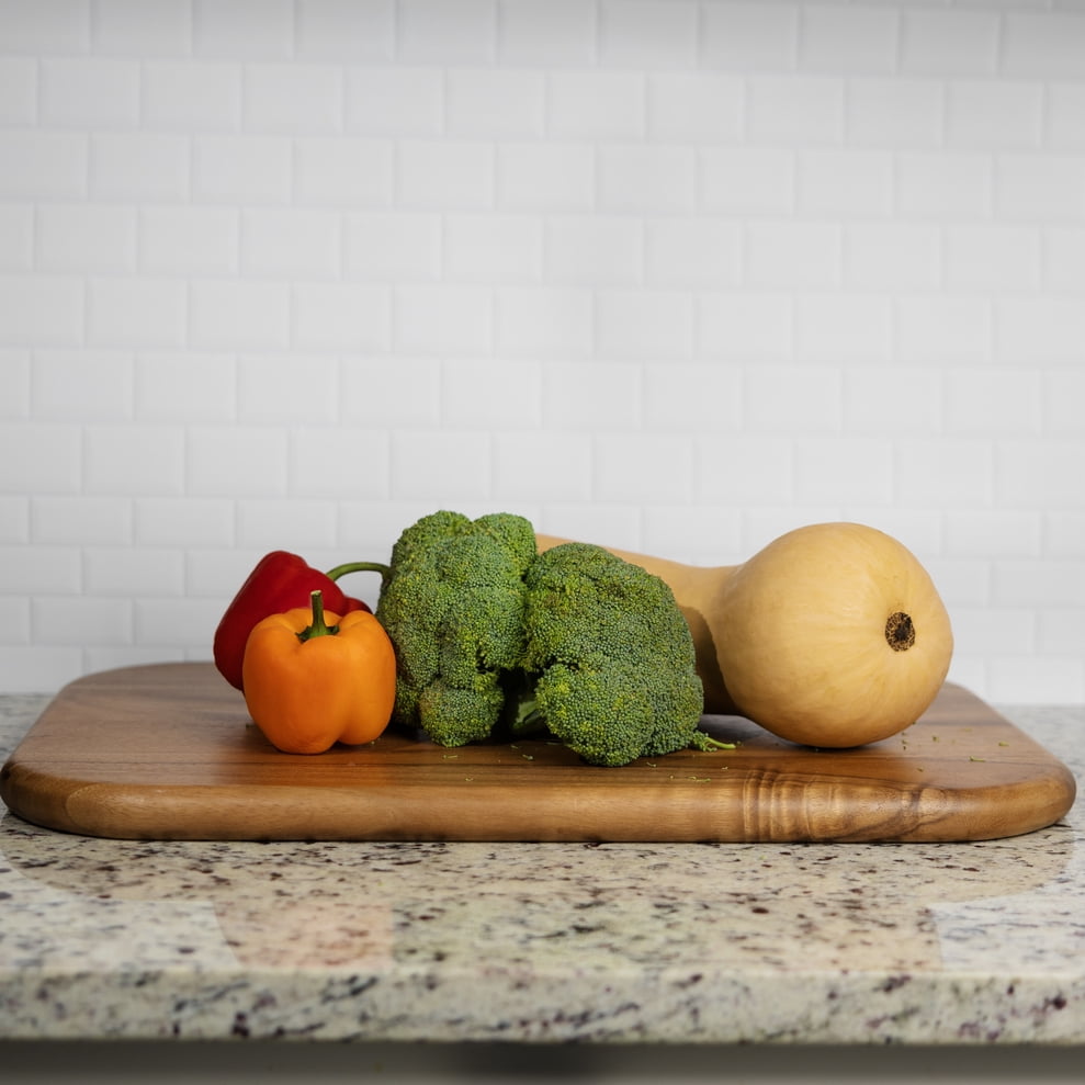Ironwood Gourmet Gansevoort Large Carving Board, 16" x 24" Acacia Reversible Wood Cutting Board with Juice Groove and Grip Pad