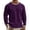 Purple, variant on CCRFTGI Mens t-shirts Big and Tall Long Sleeve Crew Neck Pullover Shirts Lightweight Casual Basic Army Green L