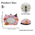 thumbnail image 3 of Oval Picture Frame Pink Pumpkin Halloween Decor Single Frame for Home Display, 3 of 6