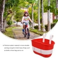 thumbnail image 4 of IFANLANDOR Kids Bike Basket Red Plastic Front Handlebar Container Durable Storage for Bottles Snacks Fit Most Children Bikes 2pcs 1.2L, 4 of 8