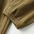 thumbnail image 6 of SSAAVKUY Men's Thermal Fleece Jogger Pants Sherpa Lined Sweatpants Winter Warm Thick Track Pants Winter Straight Leg Daily Velvet Casual Pants Brown 10, 6 of 7