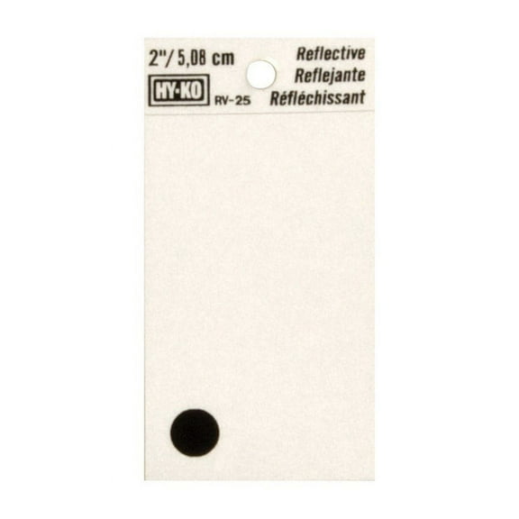 Hy-Ko 2 In. Vinyl Adhesive Symbol, Period RV-25/. Pack of 10
